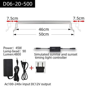 Aquarium Plant grow LED light A series mini nano brief aquarium water plant fish tank metal bracket sunrise sunset