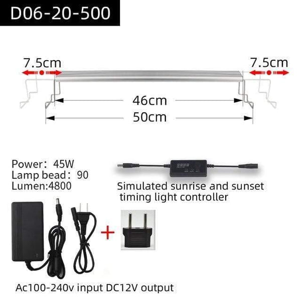 Aquarium Plant grow LED light A series mini nano brief aquarium water plant fish tank metal bracket sunrise sunset