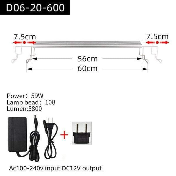 Aquarium Plant grow LED light A series mini nano brief aquarium water plant fish tank metal bracket sunrise sunset