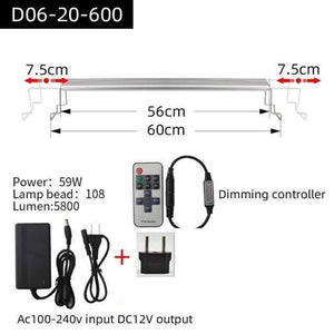Aquarium Plant grow LED light A series mini nano brief aquarium water plant fish tank metal bracket sunrise sunset