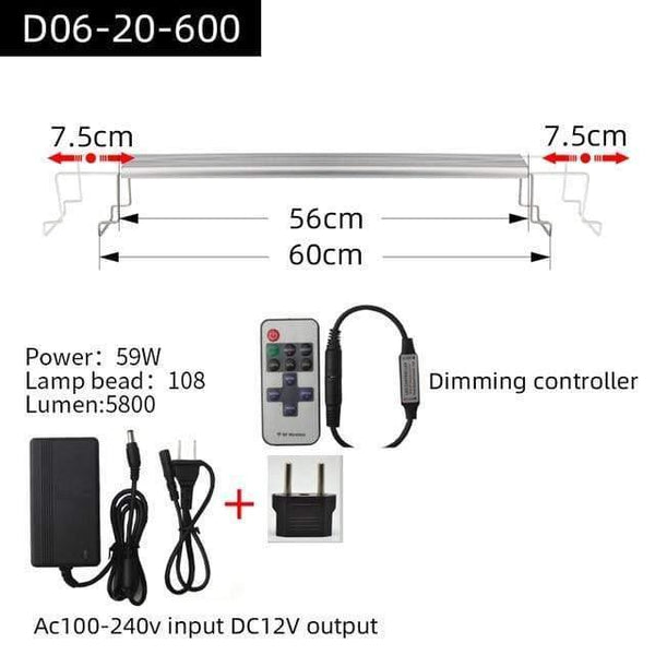 Aquarium Plant grow LED light A series mini nano brief aquarium water plant fish tank metal bracket sunrise sunset