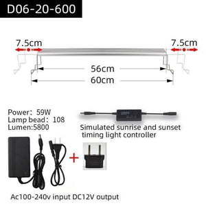 Aquarium Plant grow LED light A series mini nano brief aquarium water plant fish tank metal bracket sunrise sunset