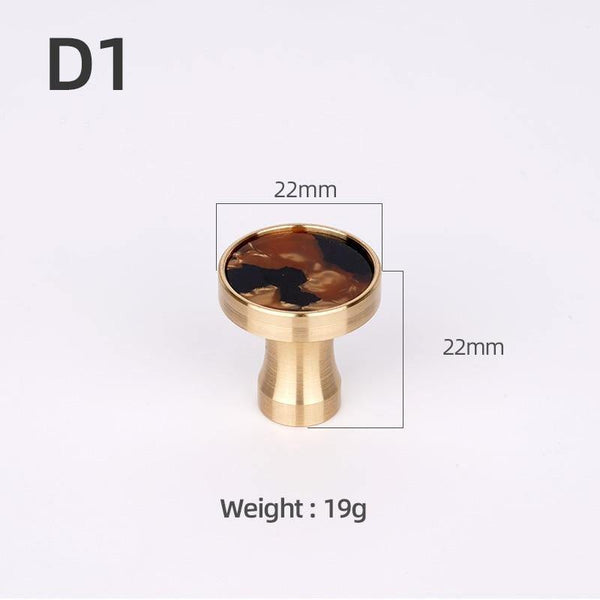 Brass Furniture Handles Elegant Door Knobs and Handles for Cabinet Kitchen Cupboard Drawer Pulls Wall Hanging Hooks Shell Resin