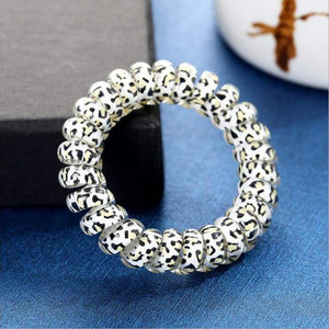 Elastic Knit Telephone Wire Hair Bands Girl Woman Hair Accessories Rubber Band Headwear Hair Rope Spiral Shape Hair Ties