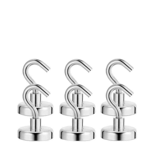 Planet Gates D10 6 Pcs  Strong Magnetic Hooks Magnetic Hook Holder for Storage and Organization Home Kitchen Wall Holder Hook Hanging