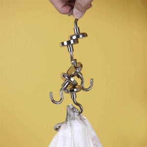 Planet Gates D10 6 Pcs  Strong Magnetic Hooks Magnetic Hook Holder for Storage and Organization Home Kitchen Wall Holder Hook Hanging