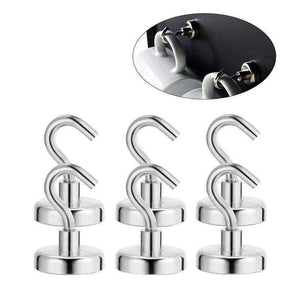 Planet Gates D12 6 Pcs Strong Magnetic Hooks Kitchen Wall Hold Magnet Hooks for Storage and Organization Home Kitchen Accessories