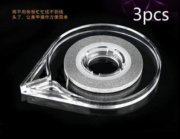 Planet Gates D136-3pcs White ABS Double Layer French Powder Box Recycled Nail Powder Storage Box Portable Infiltration Powder Container Nail Tool D302