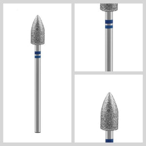 Planet Gates D7 Diamond Nail Drill Milling Cutter Nail Art Drill Bit Cuticle Clean Cutter for Manicure Nail Files Electric Mills Burr Nail Tool