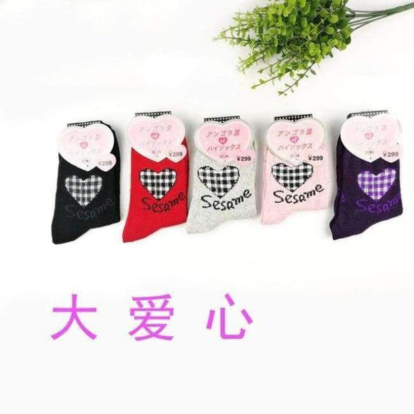 Planet Gates Daaixin / EU36-39 Winter 5 Pairs Wool Female Women Socks Warm Thickened Cotton Christmas Socks Harajuku