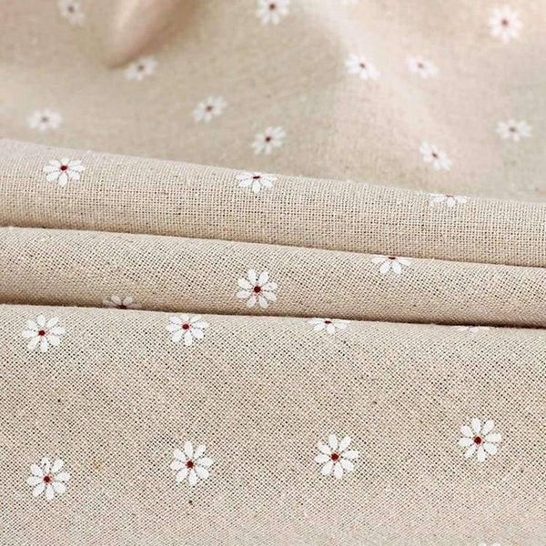 Planet Gates Daisy Flower Pattern Tablecloth Hot Sale Linen and Cotton Lace Edge Rectangular Table Cloth Home Hotel Textile