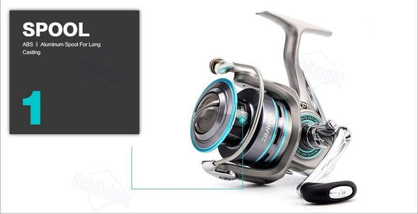 Planet Gates DAIWA PROCASTER 2000A 2500A 3000A 4000A Spinning Fishing Reel 7BB Folding Handle Saltwater Carp Free Metal Spare Spool Tackle