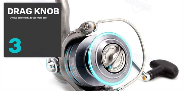 Planet Gates DAIWA PROCASTER 2000A 2500A 3000A 4000A Spinning Fishing Reel 7BB Folding Handle Saltwater Carp Free Metal Spare Spool Tackle