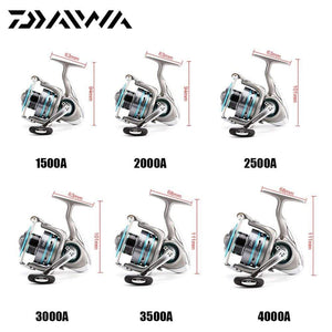 Planet Gates DAIWA PROCASTER 2000A 2500A 3000A 4000A Spinning Fishing Reel 7BB Folding Handle Saltwater Carp Free Metal Spare Spool Tackle