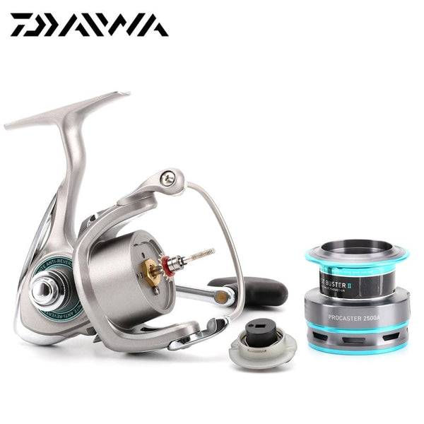 Planet Gates DAIWA PROCASTER 2000A 2500A 3000A 4000A Spinning Fishing Reel 7BB Folding Handle Saltwater Carp Free Metal Spare Spool Tackle