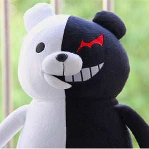 Planet Gates Dangan Ronpa Super Danganronpa 2 Monokuma Black & White Bear Plush Toy Soft Stuffed Animal Dolls Birthday Gift for Children