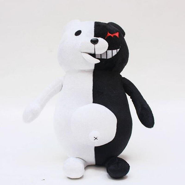 Planet Gates Dangan Ronpa Super Danganronpa 2 Monokuma Black & White Bear Plush Toy Soft Stuffed Animal Dolls Birthday Gift for Children