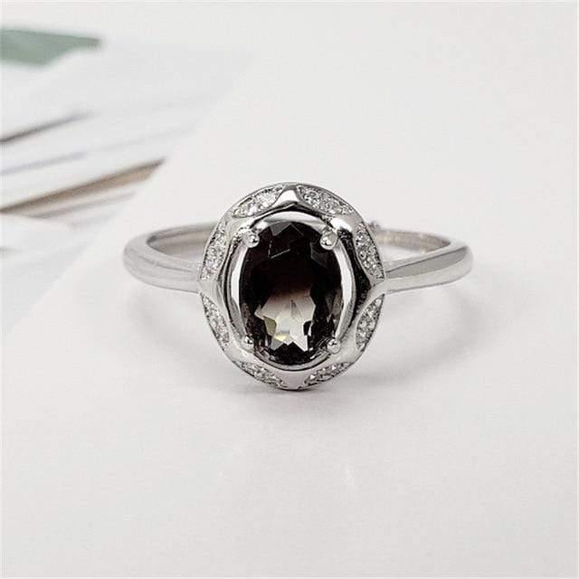 Planet Gates 925 Sterling Silver Ring S925 Genuine Pure Silver Blue Purple Amethyst Gem Stone OL Luxury Diamond Rings