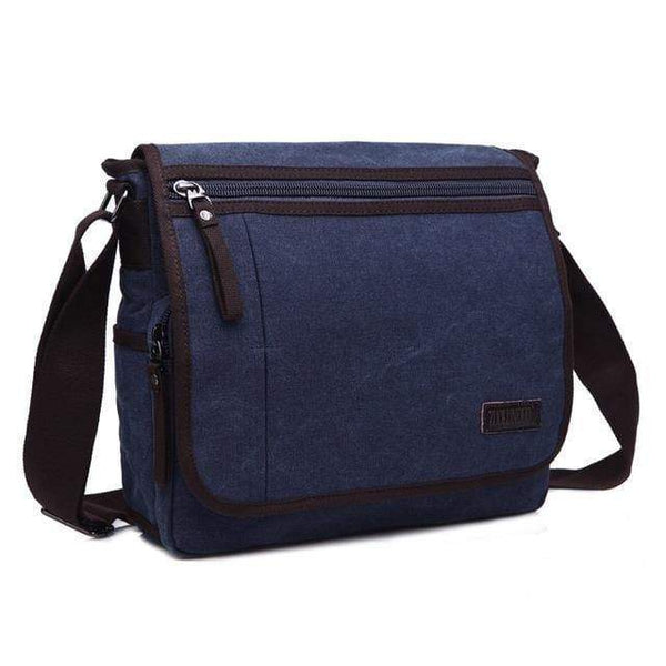 Planet Gates Dark blue / (30cm<Max Length<50cm) Quality Men Canvas Bag Casual Travel Bolsa Masculina Men's Crossbody Bag Men Messenger Bags Large Capacity