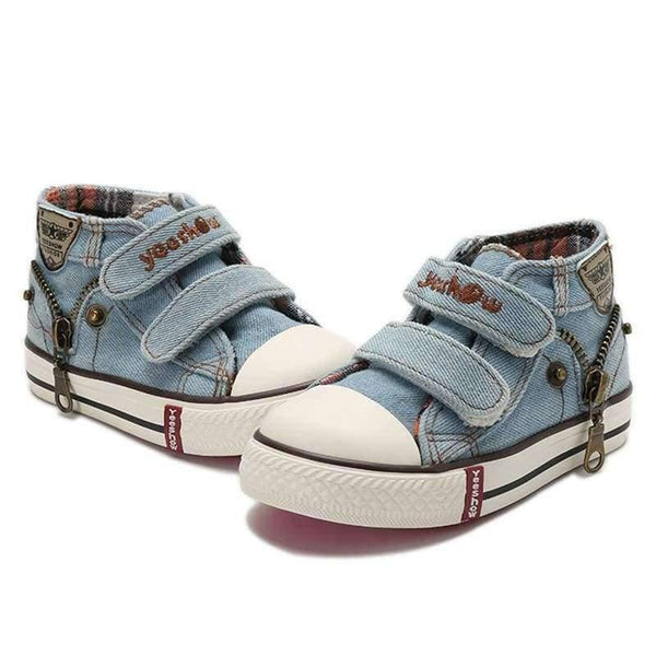 Planet Gates Dark blue / 4 Spring Canvas Children Shoes Boys Sneakers Brand Kids Shoes for Girls Jeans Denim Flat Boots Baby Toddler Shoes