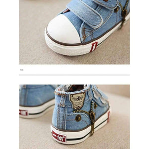 Planet Gates Dark blue / 4 Spring Canvas Children Shoes Boys Sneakers Brand Kids Shoes for Girls Jeans Denim Flat Boots Baby Toddler Shoes