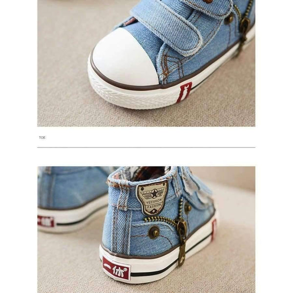 Planet Gates Dark blue / 4 Spring Canvas Children Shoes Boys Sneakers Brand Kids Shoes for Girls Jeans Denim Flat Boots Baby Toddler Shoes