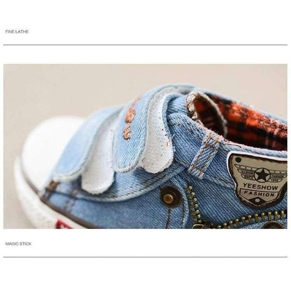 Planet Gates Dark blue / 4 Spring Canvas Children Shoes Boys Sneakers Brand Kids Shoes for Girls Jeans Denim Flat Boots Baby Toddler Shoes