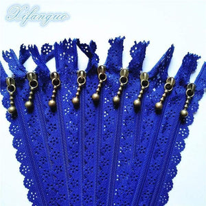 Planet Gates Dark Blue / 5pcs / 25cm 5/10pcs 25cm 10 Inch DIY 3# Nylon Coil Flower Zipper For DIY Sewing Tailor Handicraft Bed Bag (20 Colors) #