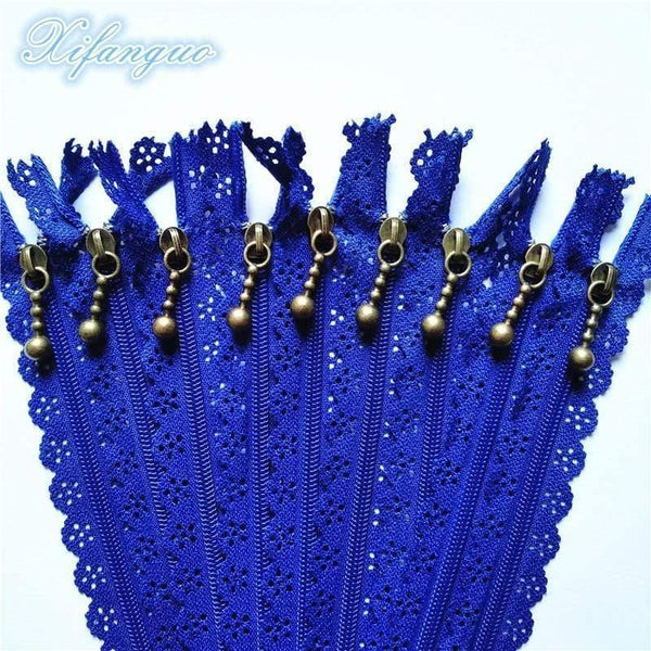Planet Gates Dark Blue / 5pcs / 25cm 5/10pcs 25cm 10 Inch DIY 3# Nylon Coil Flower Zipper For DIY Sewing Tailor Handicraft Bed Bag (20 Colors) #