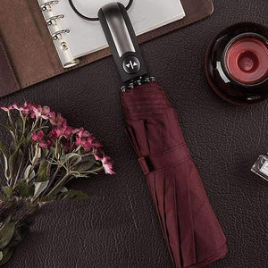 Planet Gates dark blue Automatic oversize reinforced umbrella three folding male female parasol Umbrella rain women Windproof business Umbrella