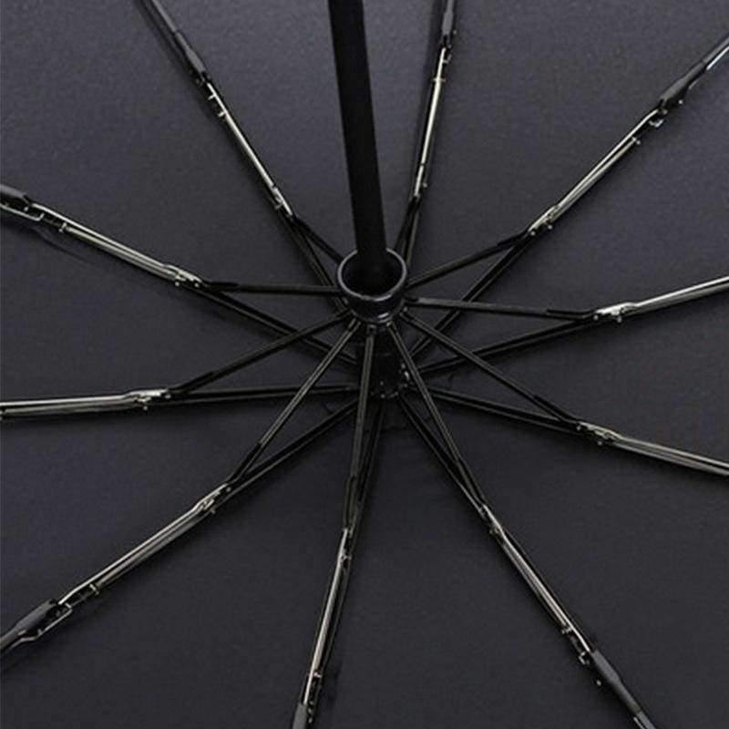 Planet Gates dark blue Automatic oversize reinforced umbrella three folding male female parasol Umbrella rain women Windproof business Umbrella