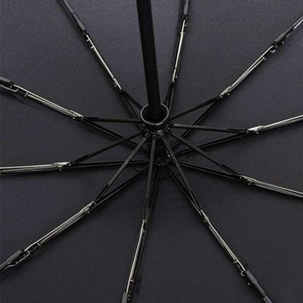 Planet Gates dark blue Automatic oversize reinforced umbrella three folding male female parasol Umbrella rain women Windproof business Umbrella