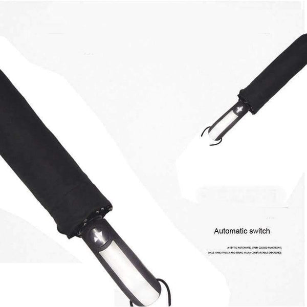 Planet Gates dark blue Automatic oversize reinforced umbrella three folding male female parasol Umbrella rain women Windproof business Umbrella