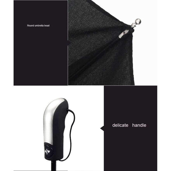 Planet Gates dark blue Automatic oversize reinforced umbrella three folding male female parasol Umbrella rain women Windproof business Umbrella