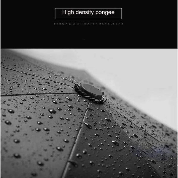 Planet Gates dark blue Automatic oversize reinforced umbrella three folding male female parasol Umbrella rain women Windproof business Umbrella