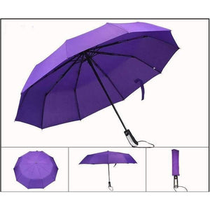 Planet Gates dark blue Automatic oversize reinforced umbrella three folding male female parasol Umbrella rain women Windproof business Umbrella