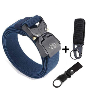 Jeans Belt For Men Aluminum Alloy Pluggable Buckle Training Tactical Belts Comfortable High Quality Male Belt Hunting