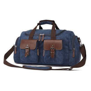 Planet Gates Dark blue / China Canvas Leather Men Travel Bag European Style Travel Bags Handbag High Capacity Shoulder Bag Travel Crossbody Baggage