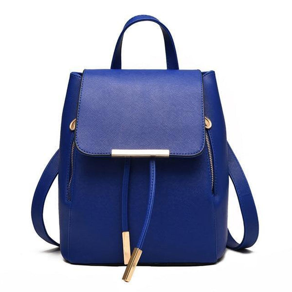 Planet Gates dark blue / China Herald Fashion Preppy Style School Backpack Artificial Leather Women Shoulder Bag Floral School Bag for Teens Girls