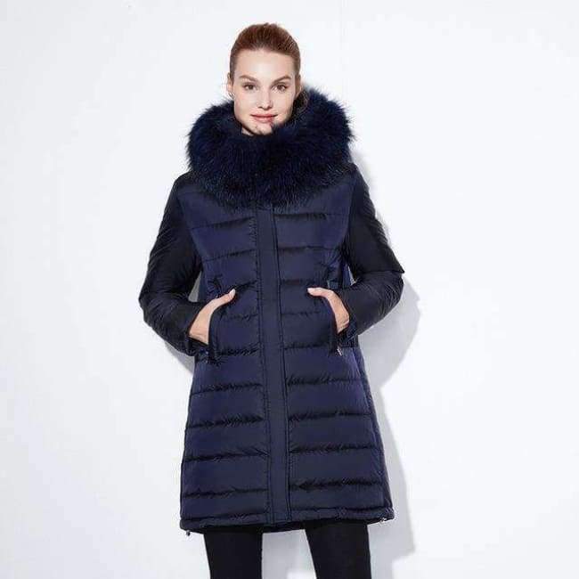 Planet Gates 2018 winter jacket Fashionable women thick Long Coat Warm Jackets Hood Adjustable Waist solid slim Cotton Padded