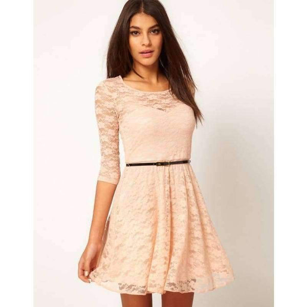 Planet Gates Dark Blue / L Summer Sexy Lace Party Gown Dress Girls Sweet Princess Evening Short Dresses