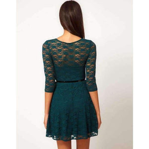 Planet Gates Dark Blue / L Summer Sexy Lace Party Gown Dress Girls Sweet Princess Evening Short Dresses