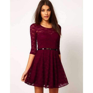 Planet Gates Dark Blue / L Summer Sexy Lace Party Gown Dress Girls Sweet Princess Evening Short Dresses