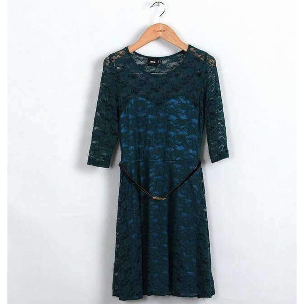 Planet Gates Dark Blue / L Summer Sexy Lace Party Gown Dress Girls Sweet Princess Evening Short Dresses