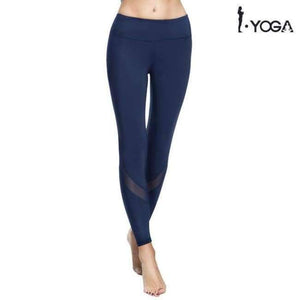 Planet Gates Dark Blue / L Yoga Sports Leggings For Women Sports Tight Mesh Yoga Leggings Yoga Pants Women Running Pants Tights for Women K9-002
