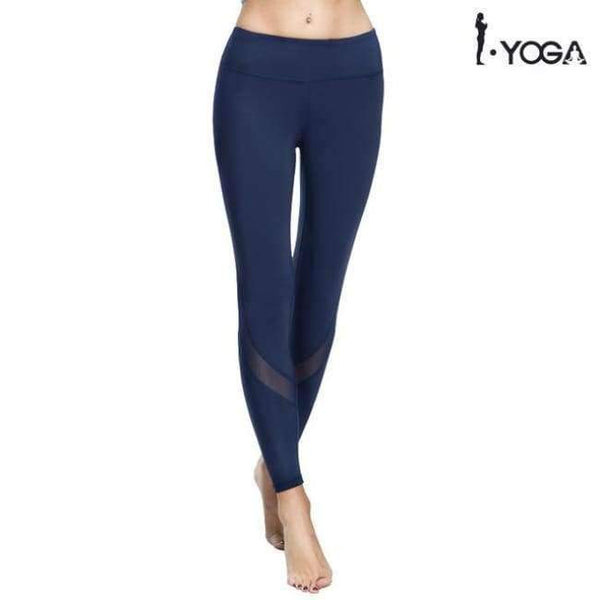 Planet Gates Dark Blue / L Yoga Sports Leggings For Women Sports Tight Mesh Yoga Leggings Yoga Pants Women Running Pants Tights for Women K9-002