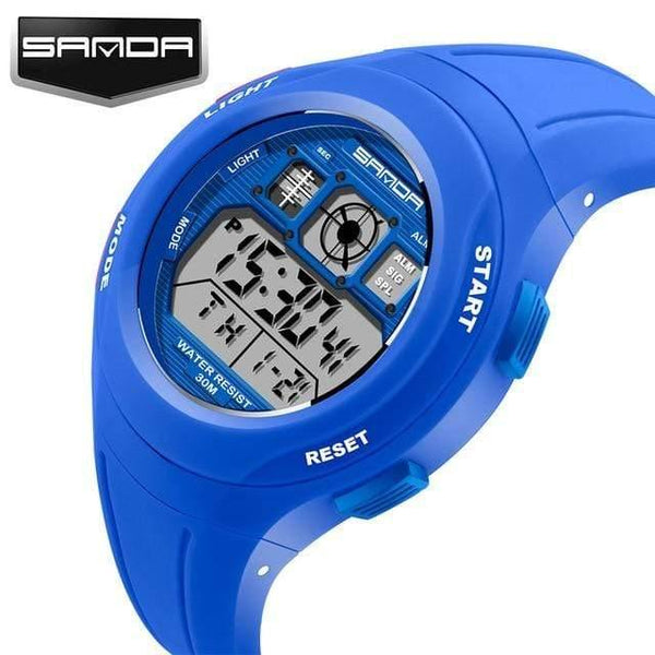 Planet Gates Dark Blue LED Digital Children Watch Kids Watches Girls Boys Clock Child Sport Wrist Watch Electronic for Girl Boy Surprise Gift