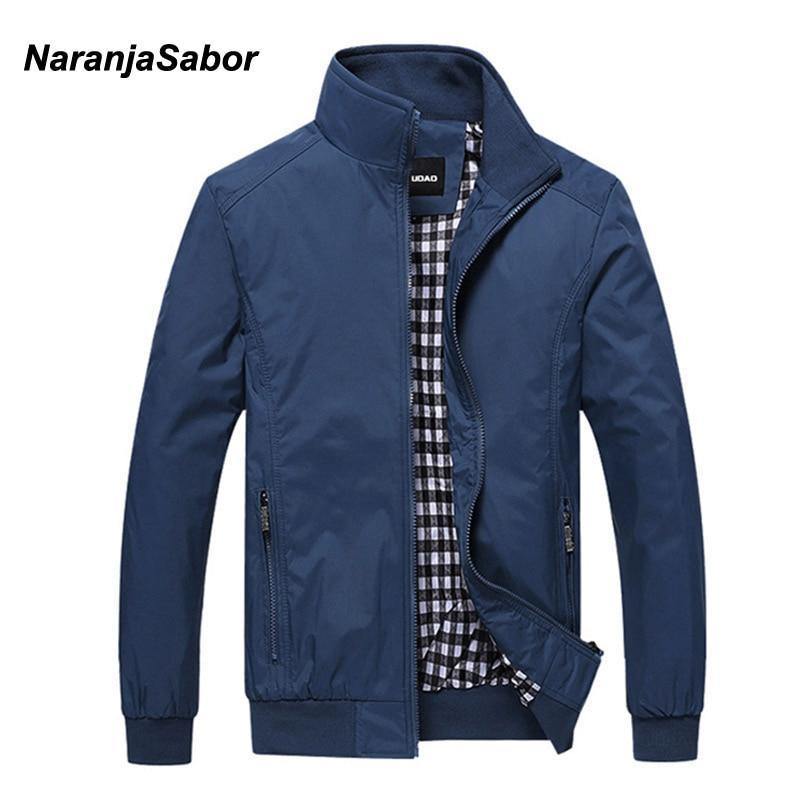 Planet Gates Dark Blue / M Men's Jackets Men Casual Coats Men's Fashion Windbreaker Brand Clothing Male Slim Coats Plus Size M 5XL