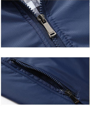 Planet Gates Dark Blue / M Men's Jackets Men Casual Coats Men's Fashion Windbreaker Brand Clothing Male Slim Coats Plus Size M 5XL