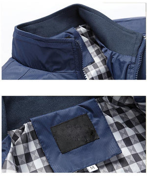 Planet Gates Dark Blue / M Men's Jackets Men Casual Coats Men's Fashion Windbreaker Brand Clothing Male Slim Coats Plus Size M 5XL